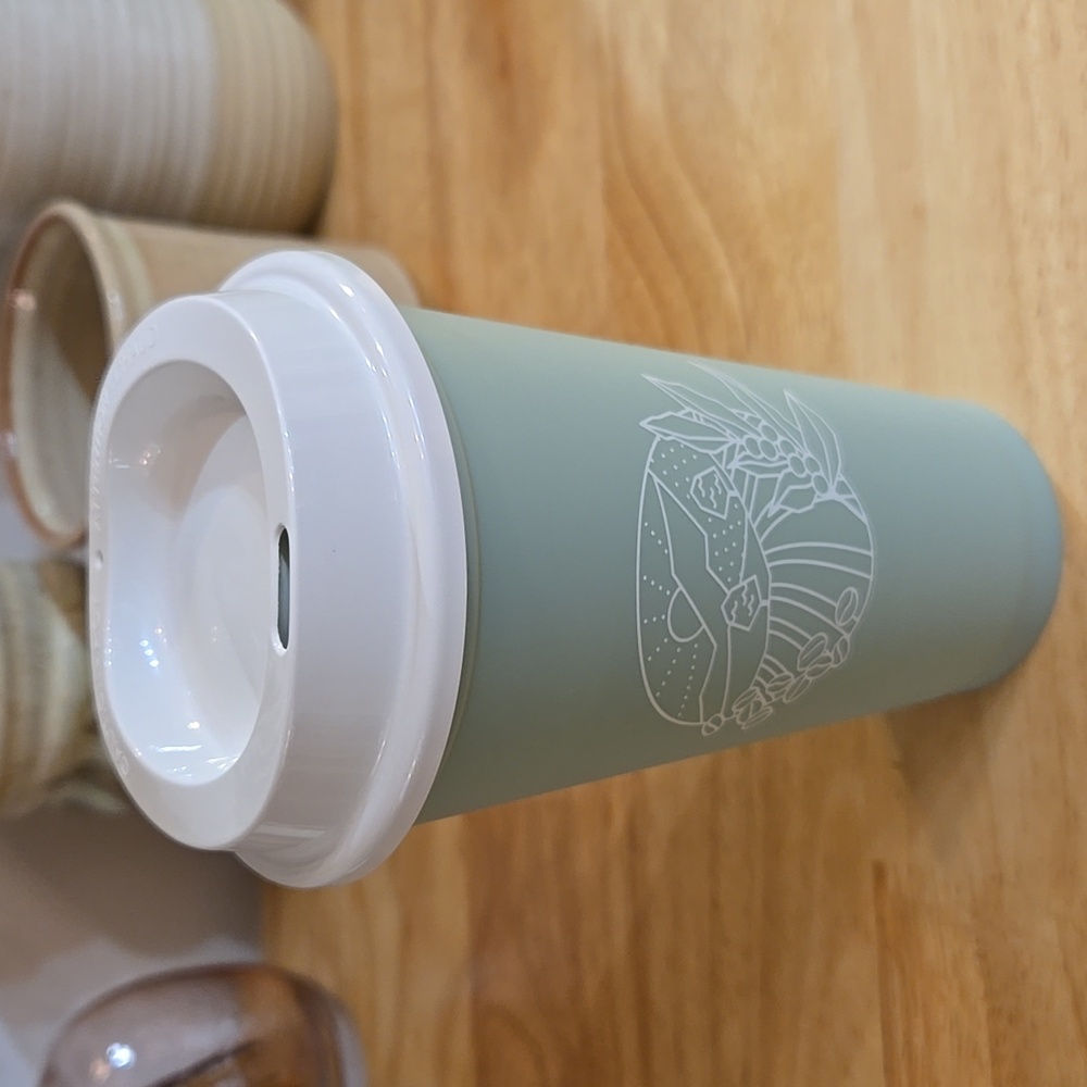 Starbucks 2021 Mint Earth Day Grande 16 Oz Hot Cup With Lid